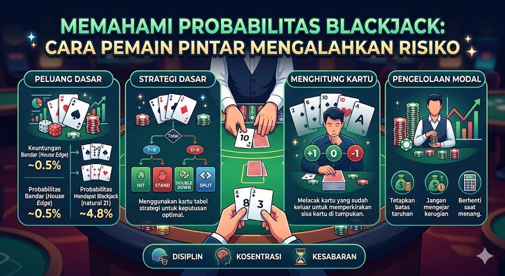 Memahami Probabilitas Blackjack: Cara Pemain Pintar Mengalahkan Risiko